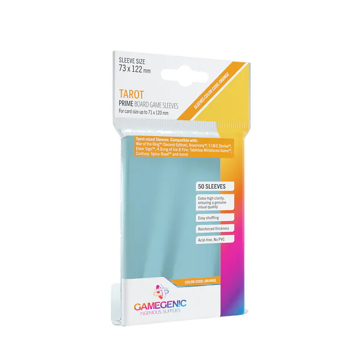GAMEGENIC - PRIME TAROT OVITKI CLEAR - (73 x 122MM) - 50X - Master