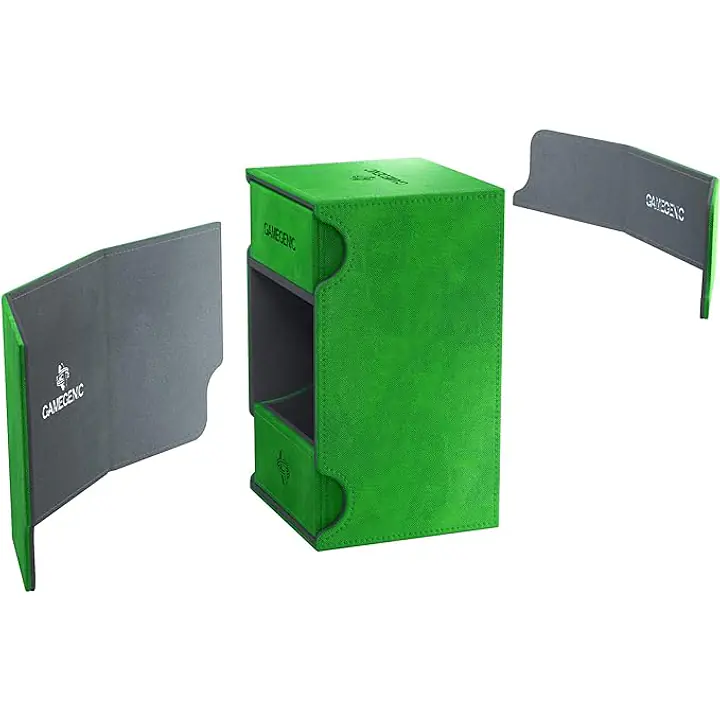 GAMEGENIC - WATCHTOWER 100+ CONVERTIBLE DECK BOX - GREEN - Master