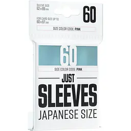 JUST SLEEVES - JAPANESE SIZE SLEEVES - CLEAR (60X) - Master