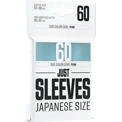 JUST SLEEVES - JAPANESE SIZE SLEEVES - CLEAR (60X) primary image