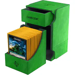 GAMEGENIC - WATCHTOWER 100+ CONVERTIBLE DECK BOX - GREEN - Master