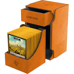 GAMEGENIC - WATCHTOWER 100+ CONVERTIBLE DECK BOX - ORANGE - Master