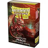 DRAGON SHIELD DUAL MATTE SLEEVES - PEACH (60X) - JAPANESE SIZE - Master
