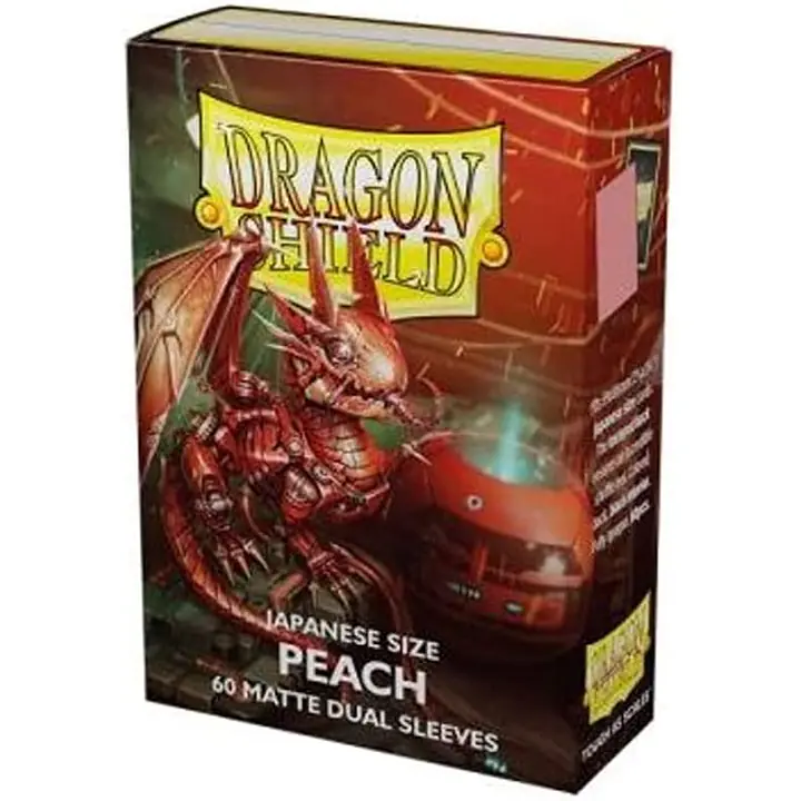 DRAGON SHIELD DUAL MATTE SLEEVES - PEACH (60X) - JAPANESE SIZE - Master